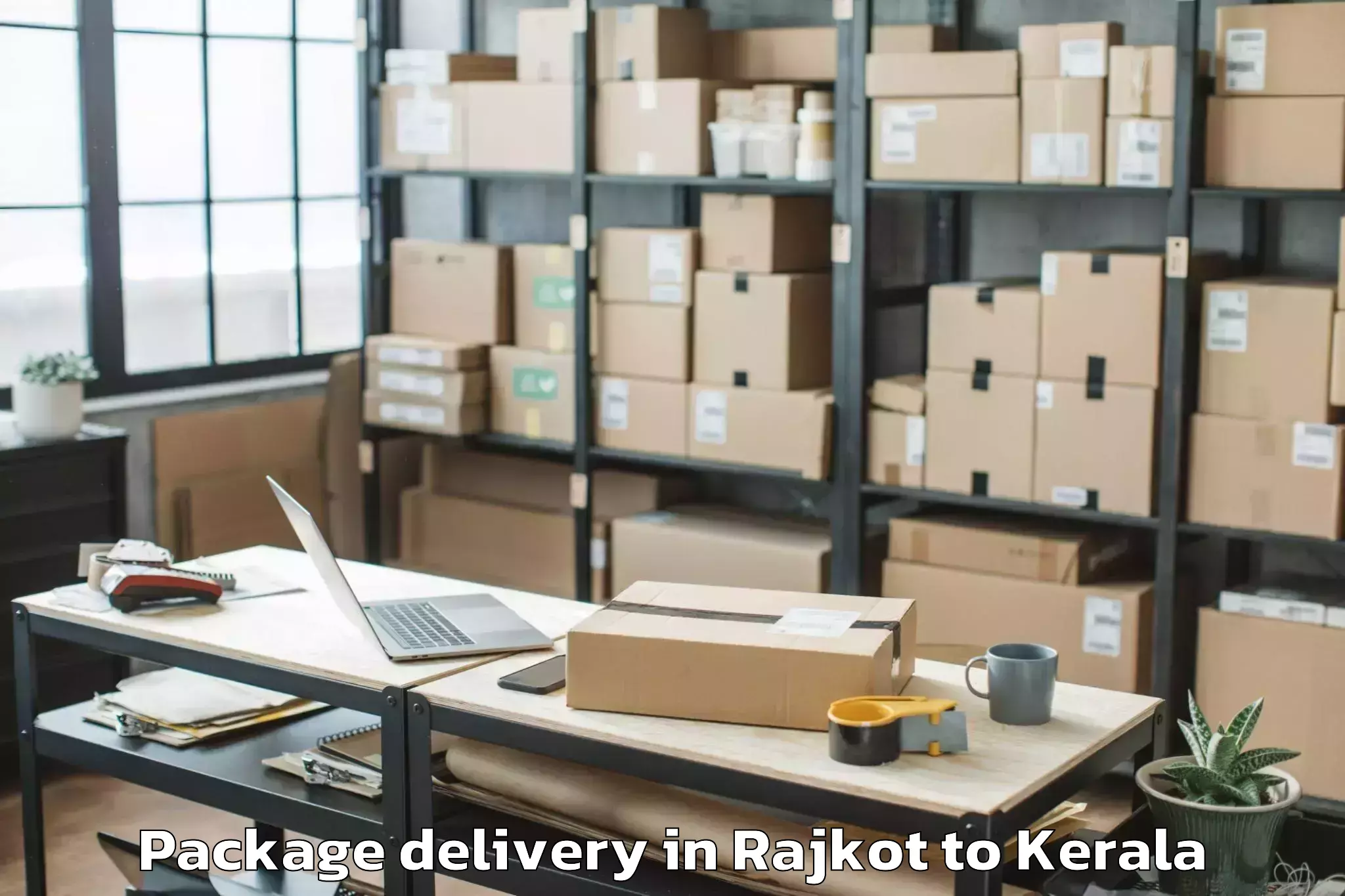 Quality Rajkot to Triprayar Package Delivery